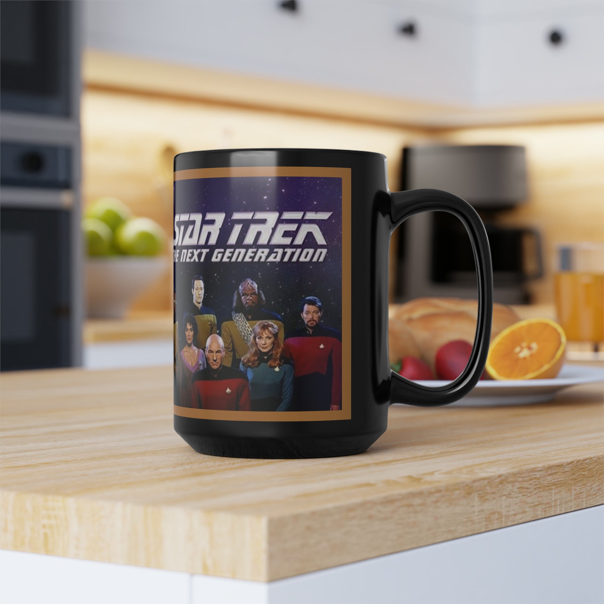 Star Trek Collection- Black Mug, 15oz - Creations by Chris and Carlos